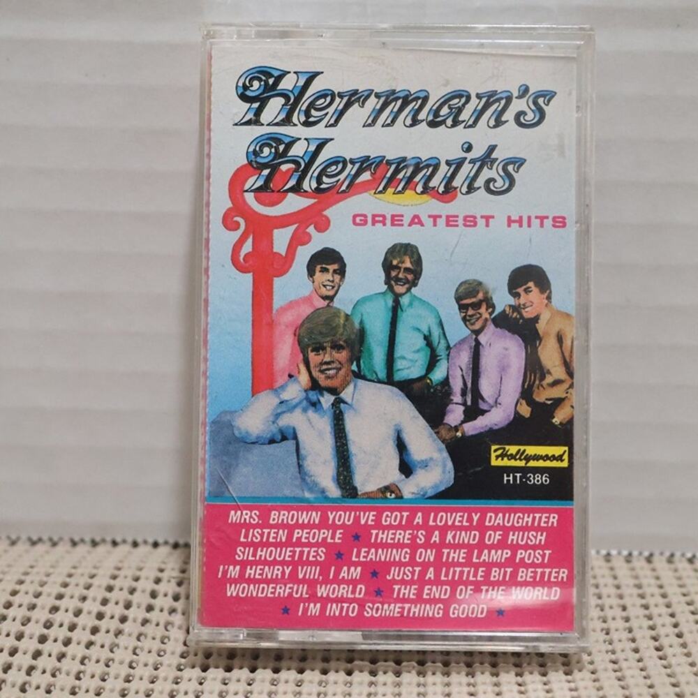 Herman's Hermits Greatest Hits Cassette 1988 Hollywood HT-386 Pop Rock